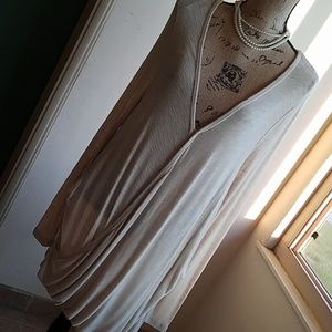 Free people long Scallop top